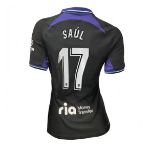 Atletico Madrid Saul Niguez #17 kläder Kvinnor 2022-23 Bortatröja Kortärmad